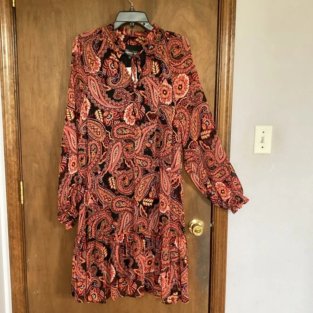 Relisted Harper 241 boho paisley floral print dress 20W - Picture 3 of 17